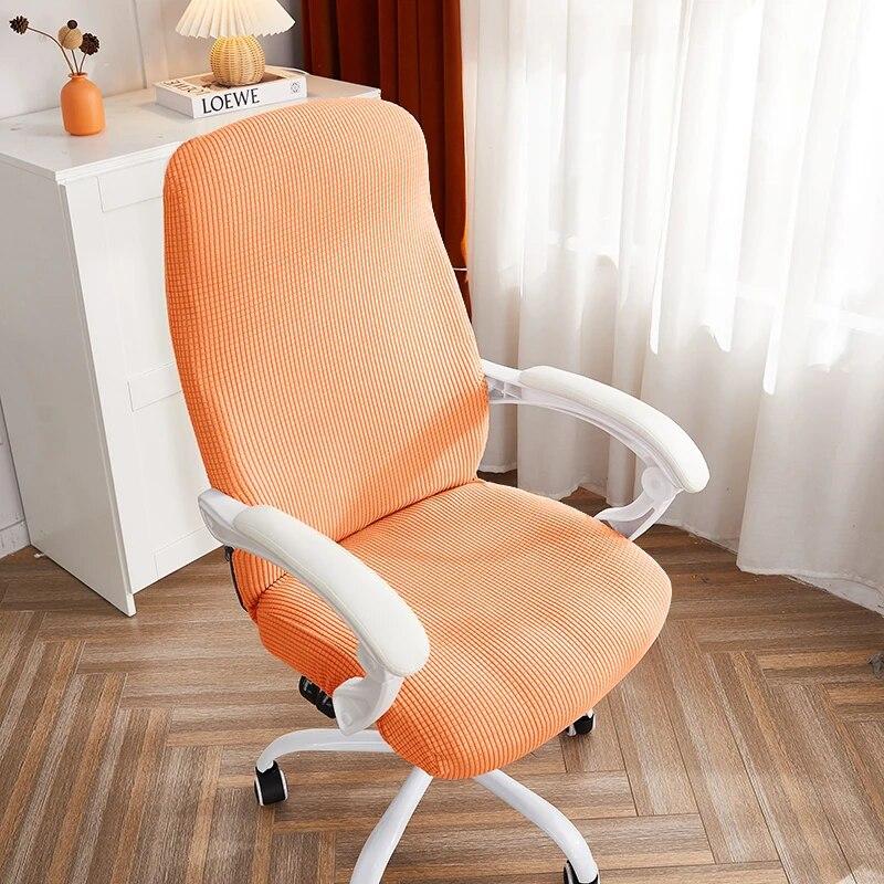 1PC Polar Fleece Office Chair Cover Spandex Computer Chair Covers Elastic Armchair Slipcover for Living Room Study Gaming Chair
