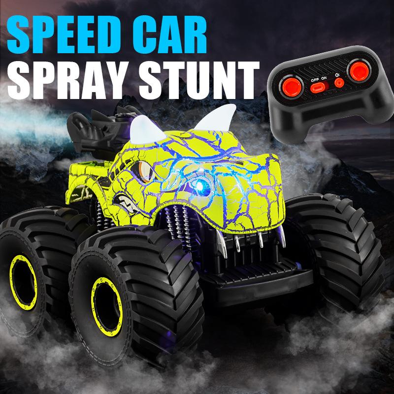 Dinosaur Spray Remote Control Car Light Music Stunt Remote Control Off-road Vehicle Remote Control Children's Toy Car