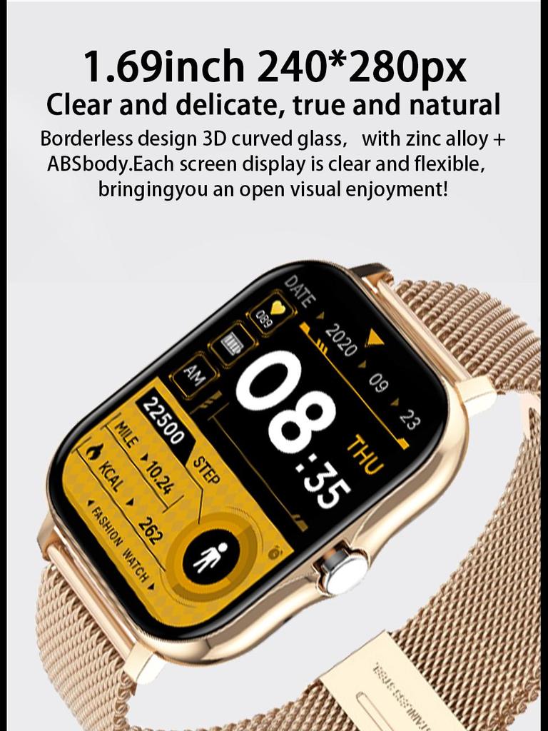 Умные часы Y13: Экран 1,83 дюйма, спортивный браслет, звонки по Bluetooth, шагомер, пульсометр