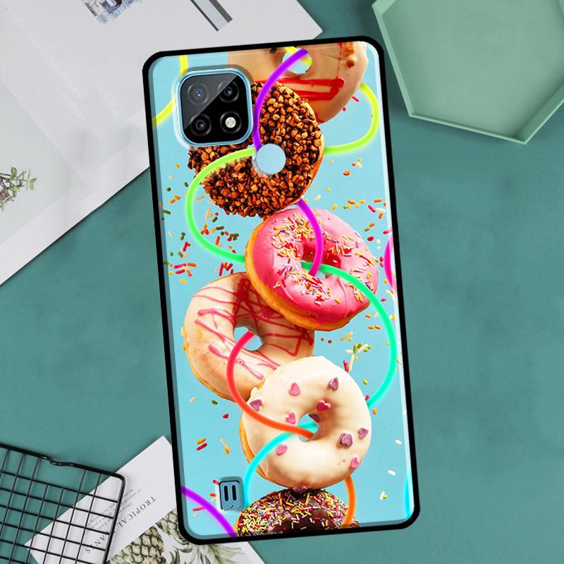 Десерт торт макароны милый для OnePlus 10 Pro 9 Pro 8T 9R Nord2 чехол для Realme 9 8 Pro 8i 9i C35 GT Neo 2 3 Master