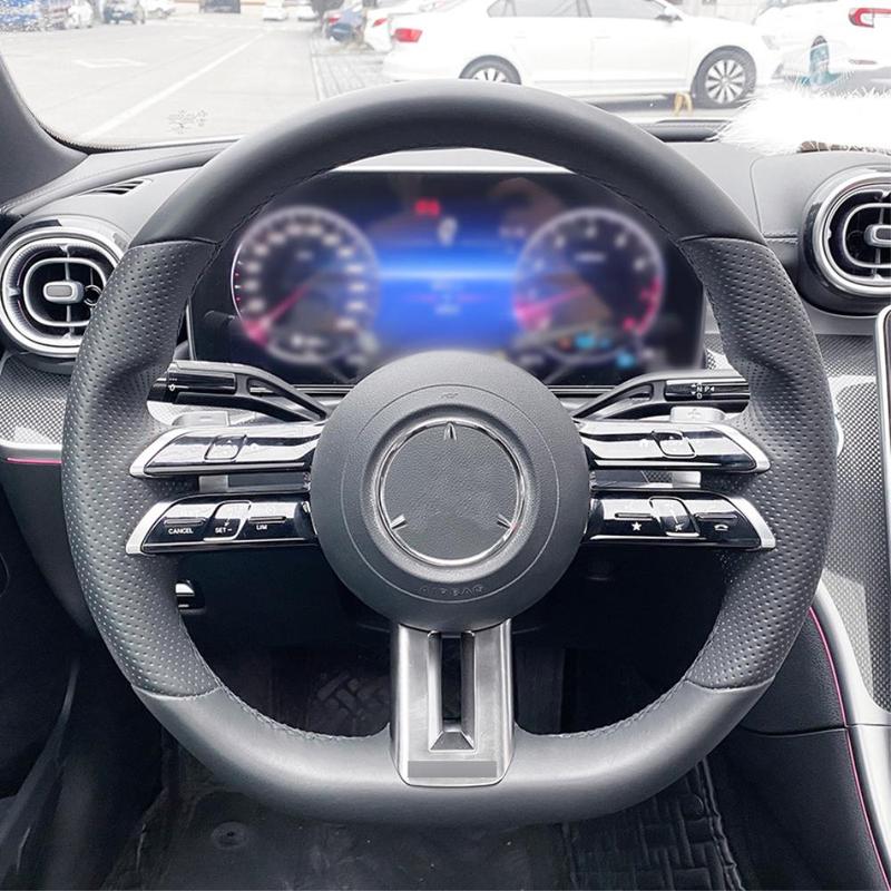 Накладка на руль из углеродного волокна для Mercedes Benz W206 W213 W223 C/E/S Класса, стиль AMG - Интерьер