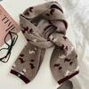 Fashion Knitted Long Scarf Women Winter Warm Animal Shawl Warps Female Neckerchief Scarf For Women
