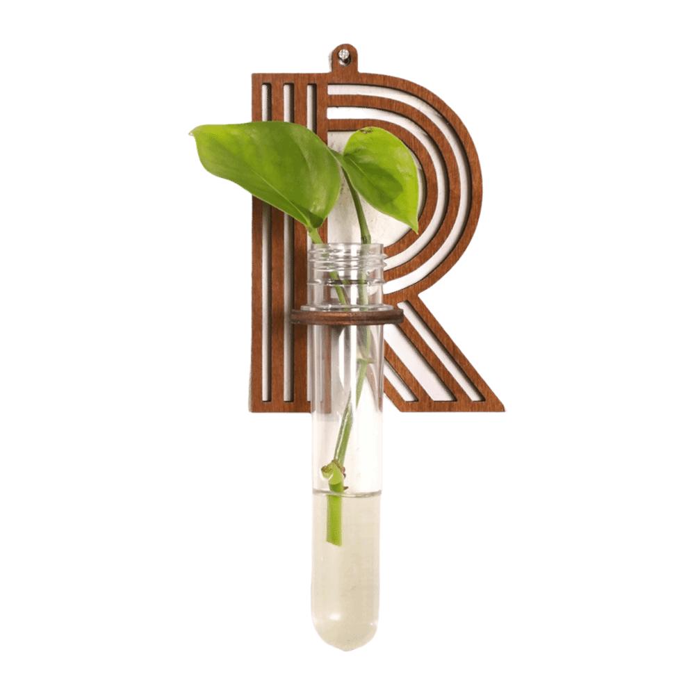 Home Ornaments Hydroponic Planter Shelf Wooden Wall Decoration Wall Mounted Planter Plant Lover