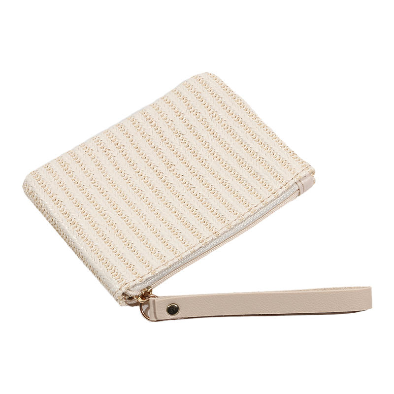 Женская летняя соломенная сумка с вертикальной полоской, новая мини-сумочка, кошелек, сумка для карт, женские клатчи и браслеты