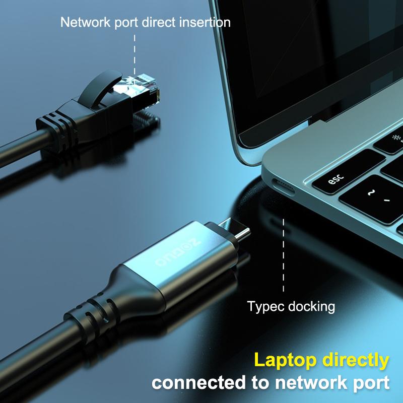 Кабель-адаптер USB Type C на RJ45 Console 1000 Мбит/с, сетевой адаптер для телефона (проводной), для iPhone iPad Samsung Huawei Xiaomi Ноутбук Планшет, Конвертер
