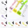 With Metal Clasp Springs Keyring Stretchy Stretchy Spiral Spring Coil  Luggage Tags