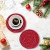 8Pcs Cotton Woven Drink Coasters Absorbent Coasters for Coffee Table Braided Coasters Heat-Resistant Table Protection Mat for All Cups