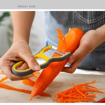 Набор из 3-х домашних кухонных ножей для чистки овощей, фруктов, картофеля, нескользящий инструмент для чистки ADM