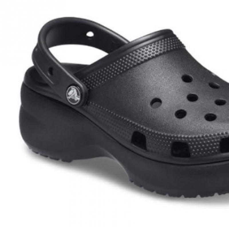 Crocs Женские классические клоги на платформе черные 206750 001