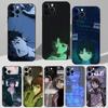 Чехол для телефона E-Experiments L-Lains Аниме Для iPhone 16,15,14,13,12,11 Plus,Pro Max,XS,X,XR,SE,Mini,8,7 Мягкий Силикон Черный Чехол