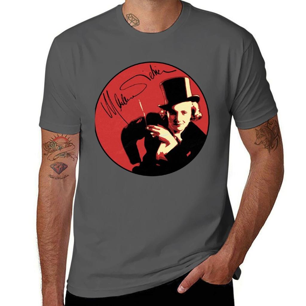 Marlene Dietrich Movie Star Legend Diva Tshirt Soft Basic Cotton Short Sleeve Tee