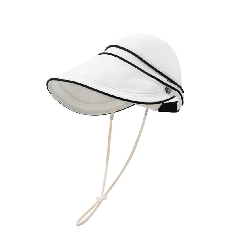 Летняя детская шляпа с открытым верхом, дышащая солнцезащитная шляпа, шляпа для защиты от солнца для девочки с ветрозащитной веревкой, детская шляпа, шляпа от солнца, шляпа