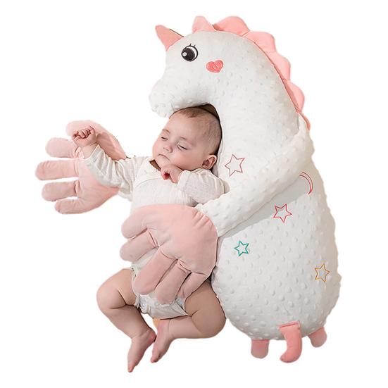 Baby Patter for Sleep Startle Prevention Stuffed Doll Pillow with Soothing Patting Palm Pad Soothing Patter Sleep Companion with Music for Comforting