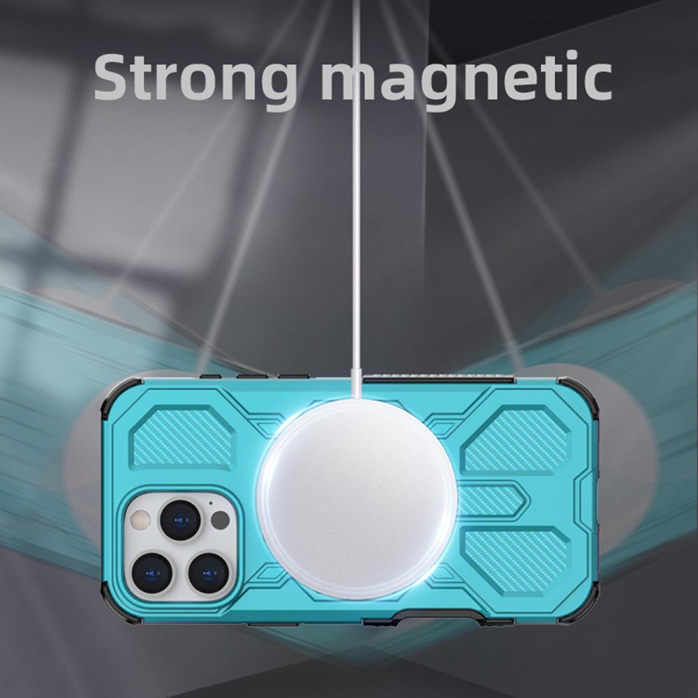 BIBERCAS J-16 Series For iPhone 16 Pro Max Case Compatible with MagSafe Anti Drop TPU+PC Phone Cover