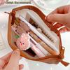 Cute Pen Bag Large Capacity Bear Pencil Bags Mesh Pencil Case Storage Bags Kawaii Pencil Bag
