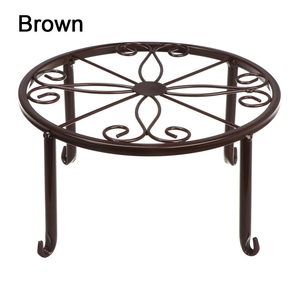 Металлические подставки для комнатных растений с поддоном для комнатных и уличных растений 9 дюймов Держатель для горшка с цветами Подставка для цветочного горшка