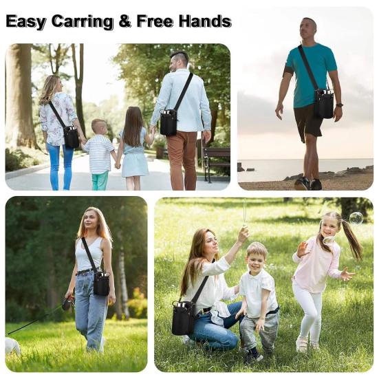 Сумка для хранения, магнитная фитнес-сумка для бутылок с водой, большая вместимость, застежка-молния, многофункциональный водонепроницаемый чехол, держатель для бутылок для путешествий