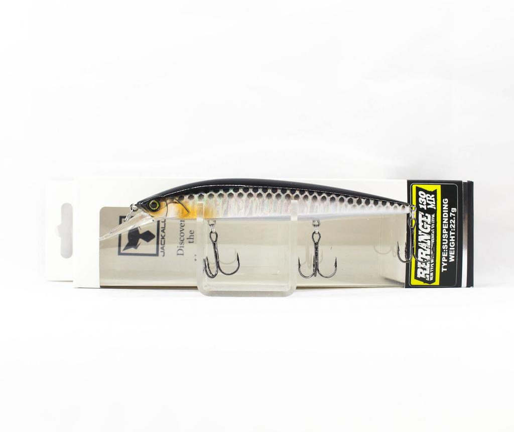 Jackall Rerange 130SP MR Воблер-суспендер HL Серебристо-черный (8029)