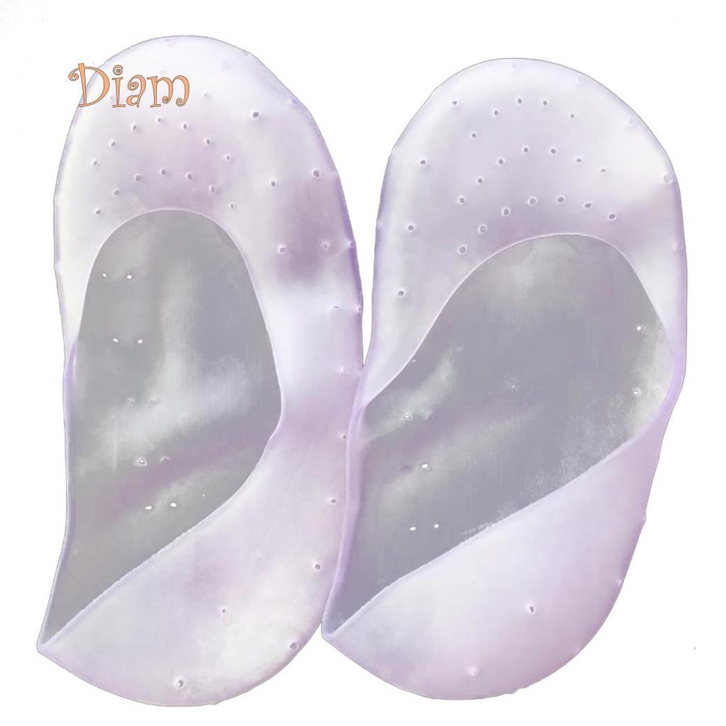 FS Silicone Gel Anti-Slip Socks Sole Cover Heel Dry Fissure Foot Care Protector Caring