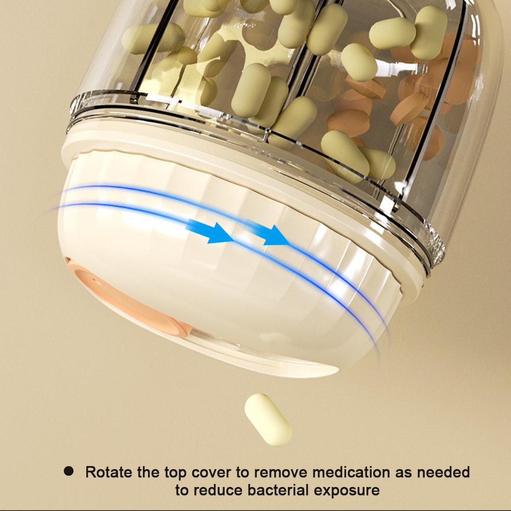 Портативный карманный органайзер для таблеток, водонепроницаемая таблетка, держатель для лекарств для путешествий, контейнер для витаминов, коробка для хранения лекарств