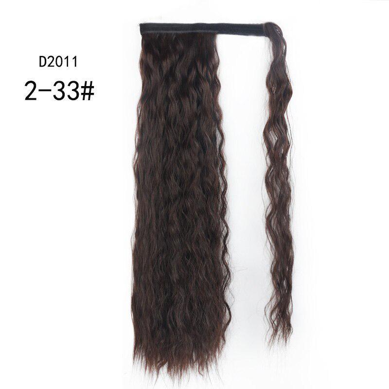 Beauty Synthetic Ponytail Fake Hair Wavy Pony Tail Hair Extension Wrap Brown Blonde Hair