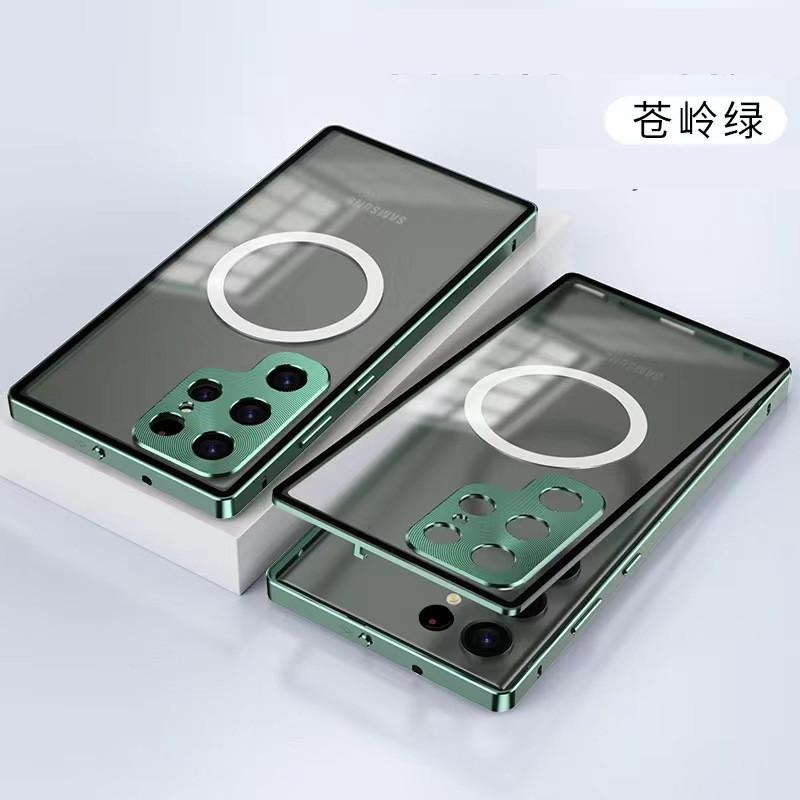 Shockproof Metal Armor Case For Samsung galaxy S26 Ultra Case Magsafe Aluminum Frame Matte Cover Funda For Samsung S24 S25 S23