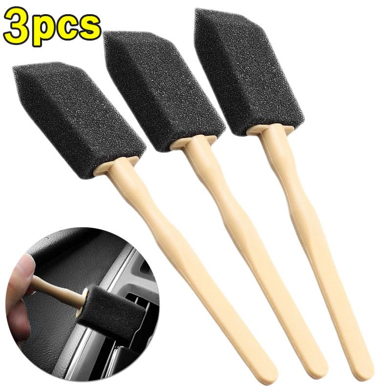 Car Air Conditioner Vent Brush Air Outlet Sponge Brush Grille Brush Air Conditioning Mouth Sponge Brush Car Cleaning