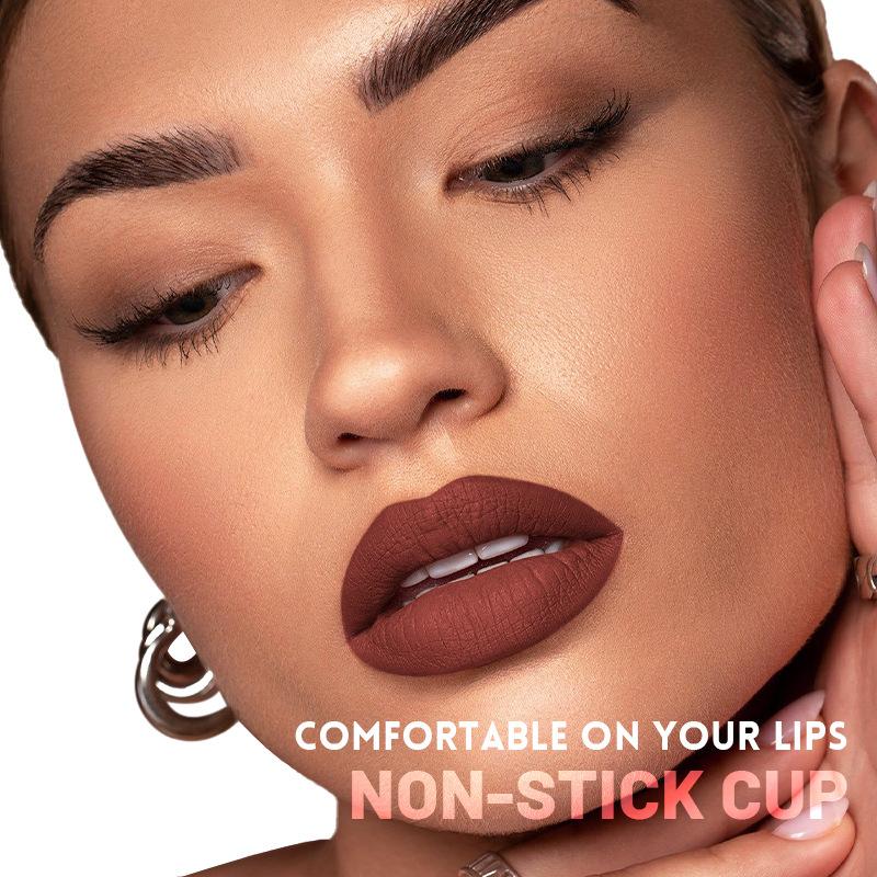 Матовая бархатная помада-мист, водостойкая и устойчивая к поту, легко наносится, портативный блеск для губ, идеальный макияж