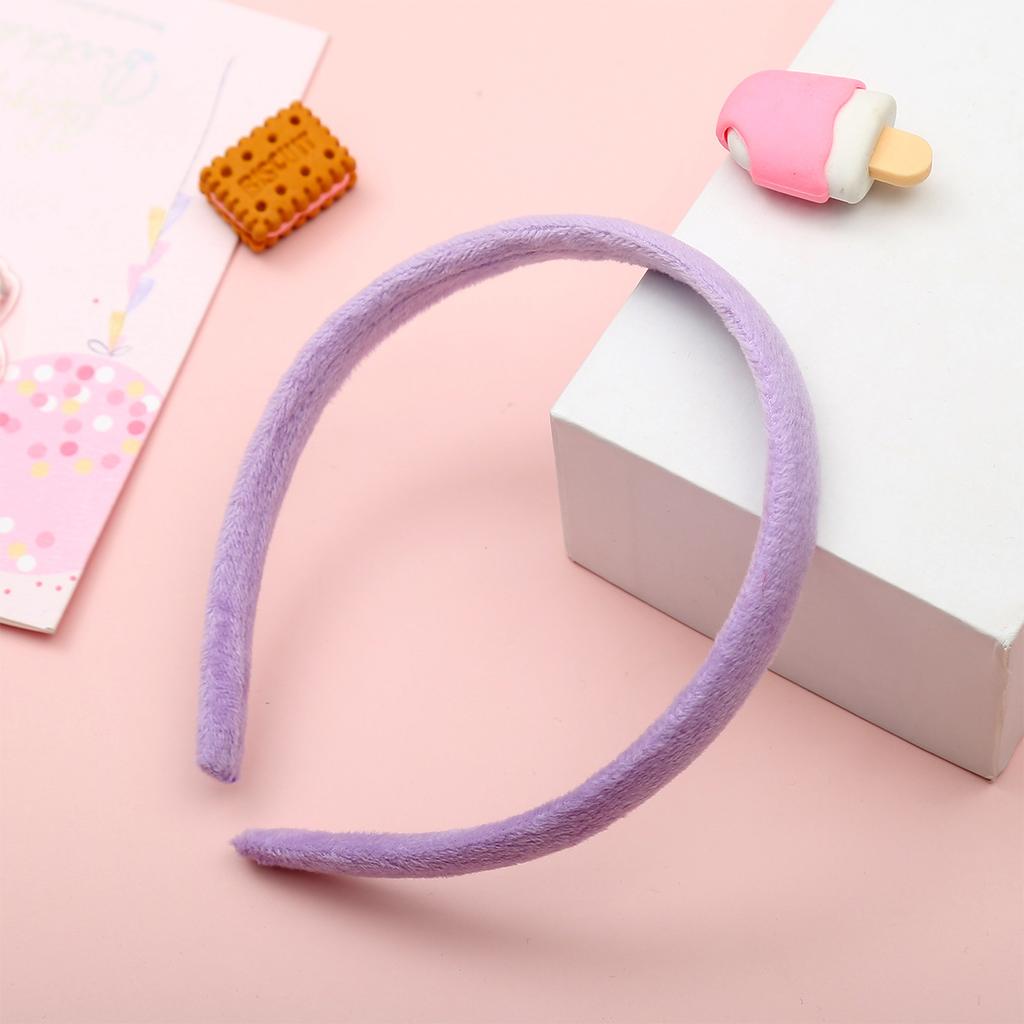 Candy Colorful Winter Elastic Plain Hair Bands Hard Hair Hoop Crown Tiara Base Crafting Accessories for Women Girls