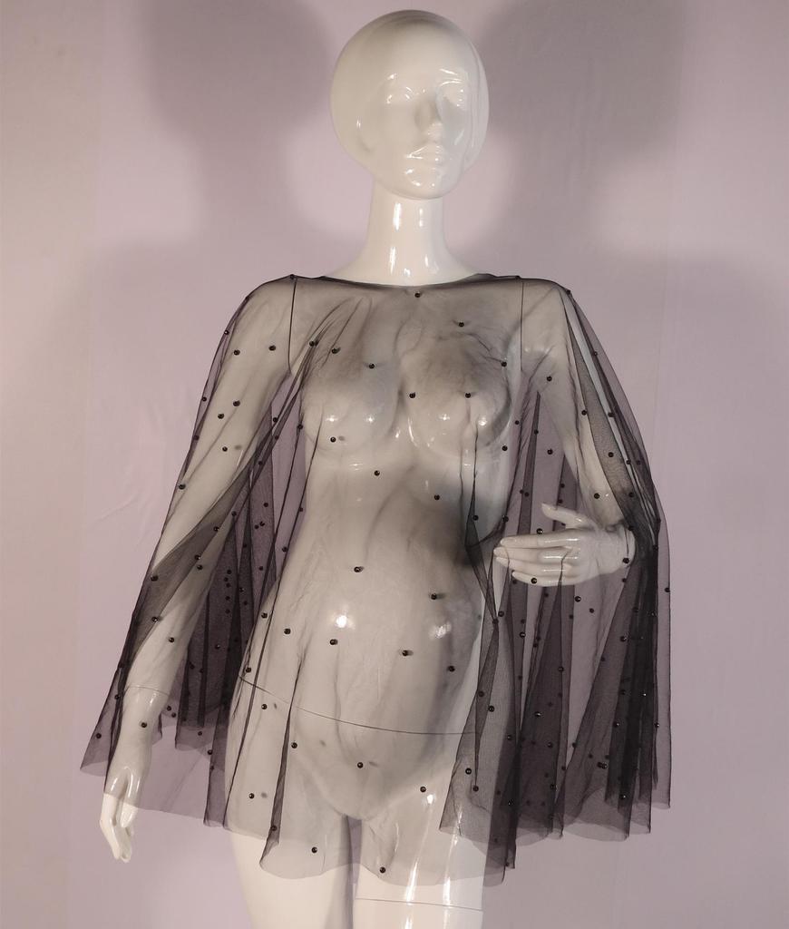 Платье для беременных «Фея» с бисером – Элегантный, сексуальный, прозрачный наряд для студийных фотосессий