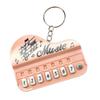 Playable Miniature Piano Keychain Toy For Children Portable Musical Instrument With LED Light Safe Plastic Design