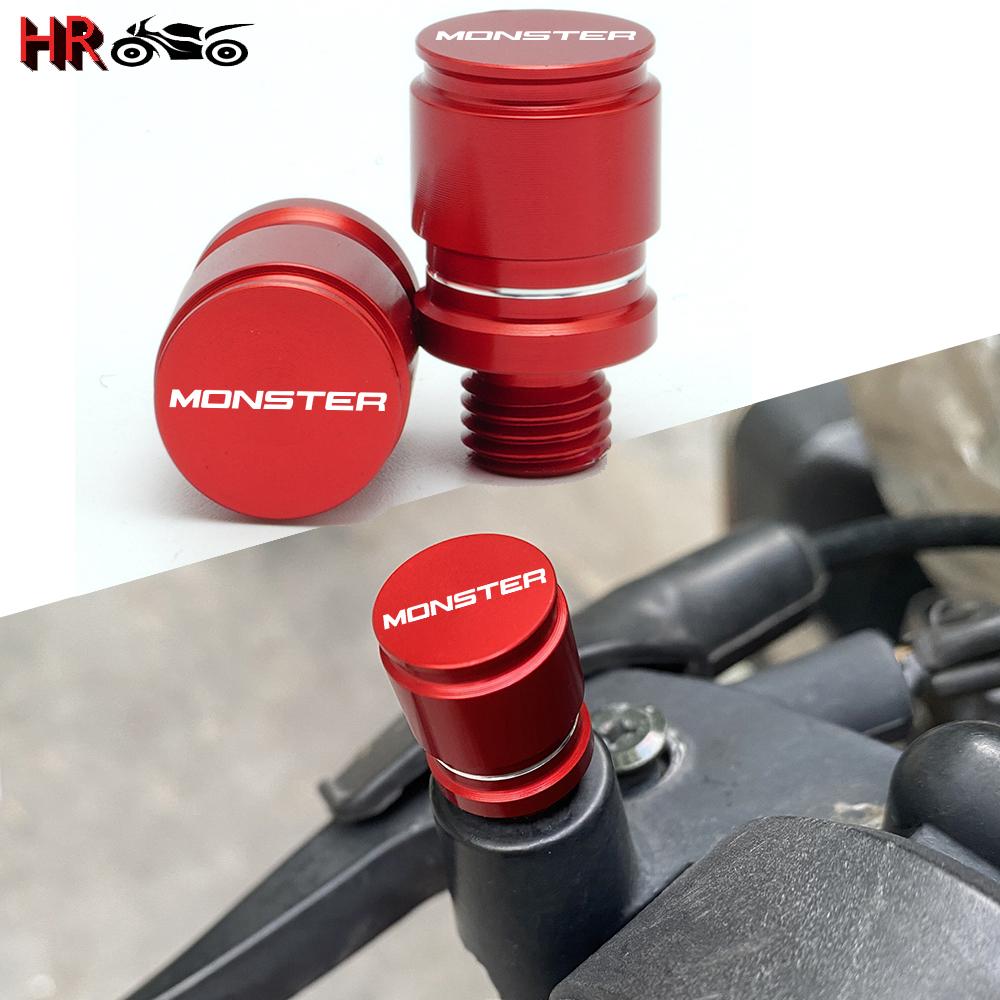 Для Ducati Monster 821 696 795 797 M 800 900 996 998 S4R S4RS аксессуары, винты с отверстиями для зеркала мотоцикла, заглушки, заглушки