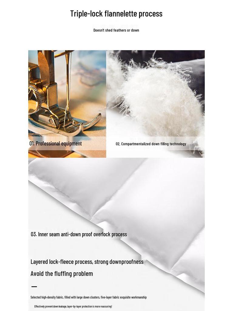 Xuezongfei Men's 90% Down Straight-Leg Winter Pants