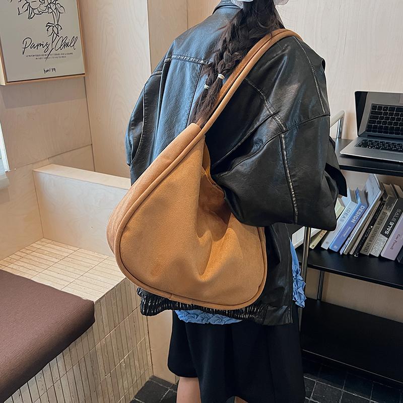 Large-capacity Soft Leather Bag Women's New Foreign-style Texture Shoulder Underarm Bag Tote Bag Women's Bag