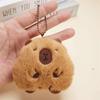 Милая капибара пищащая плюшевая игрушка куклы креативный брелок рюкзак подвесные украшения сумка кулон пара аксессуары подарки на день рождения