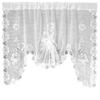 Белая сетчатая кружевная занавеска, полупрозрачная оконная декоративная занавеска