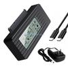 R6FF USB3.1 TypeC Корпус-кредл для HDD Читатель жестких дисков для 2.5 3.5 HDD Светодиодный дисплей