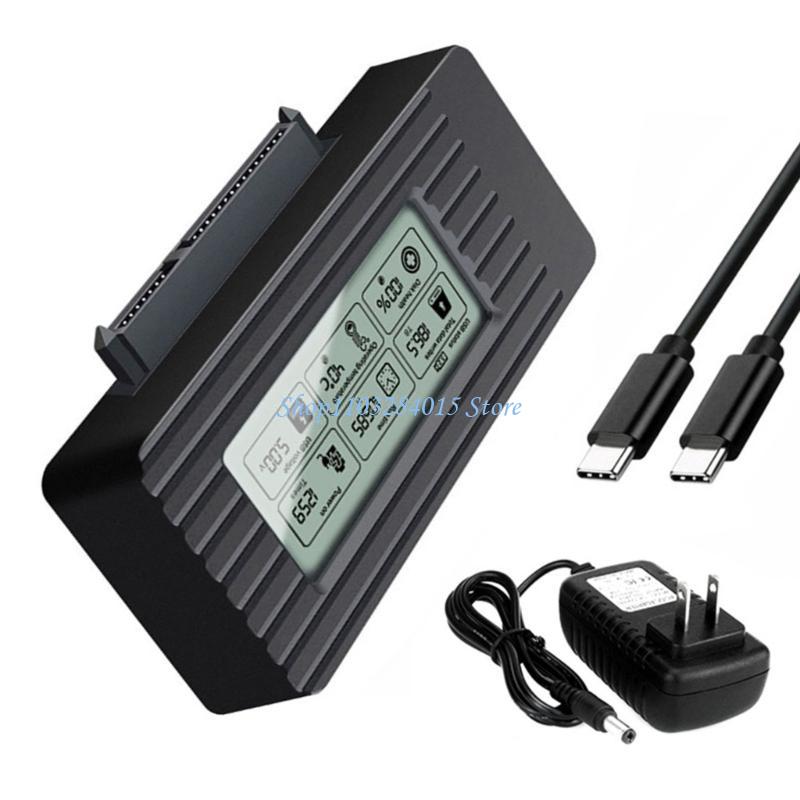 R6FF USB3.1 TypeC Корпус-кредл для HDD Читатель жестких дисков для 2.5 3.5 HDD Светодиодный дисплей