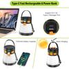 2 Pack LED Camping Lantern, 1500 Lumens Camping Lantern Rechargeable with Solar Panel Charging, Waterproof,  Camping Flashlight for Hurricane Emergenc