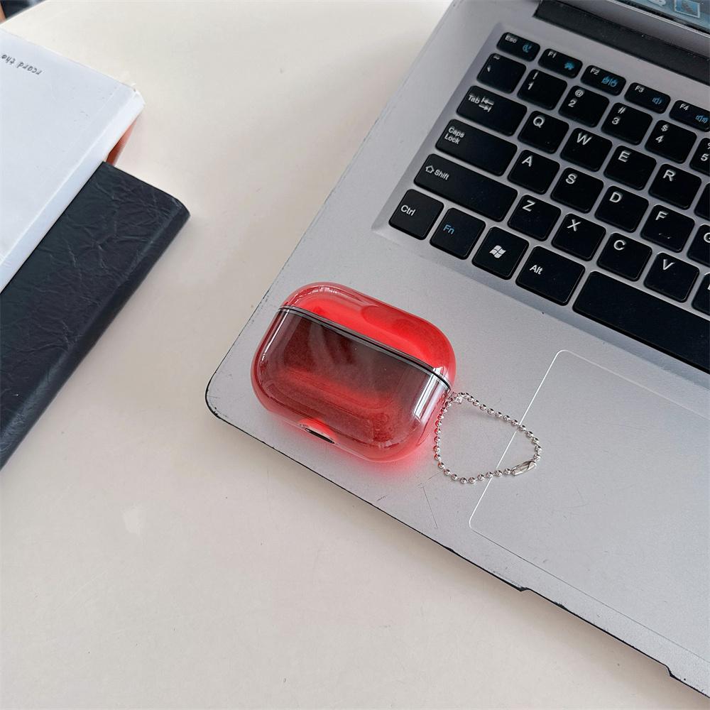 Светящийся чехол для наушников с переливающимся песком для AirPods 2 3 4 Pro 2 3 Движущийся песок Блестки Чехол для наушников Светится в темноте Роскошная Сияющая Раковина