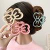 Fashion New Oil Drip Bow Hair Clips Women Ponytail Clip Jelly Clear Hairclip Girl Hairpin Crab Barrette Headwear Accessories