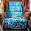 Love Father'S Day Always Blanket Hug Appreciation Blanket Personalized Name Soft Comfortable Stylish Blanket Car Blanket Perfect For Travel Camping