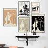 Picasso Kiss Art Bullfight Square Don Quixote Museum Exhibition Poster Wall Hanging Pablo Home Decor Accessories Canvas Painting