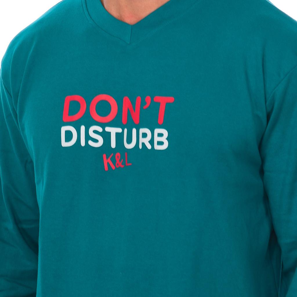 Пижама DON с длинными рукавамиT DISTURB для мужчин KL130154, Одежда для сна, Пижама для мужчин, Пижама с длинным рукавом