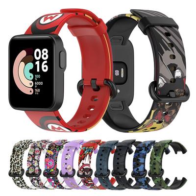 Ремешок для часов с принтом силиконовый ремешок для Xiaomi Mi Watch Lite браслет браслет для Redmi Watch 1 умный ремешок для часов
