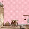 Hearts Wallpaper Coral and White 50x1000