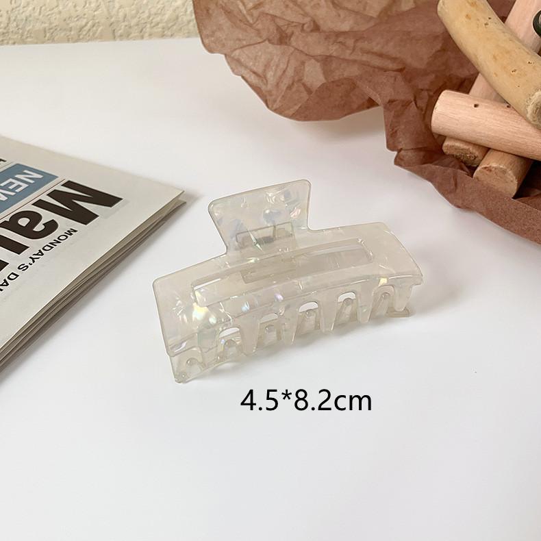 1pcs Korean Coffee Large Hair Claws Acrylic Hairpins Barrette Crab Hair Clips Headwear for Women Girls Braiders Hair Accessories