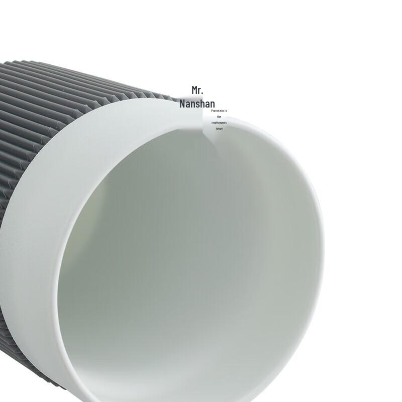 Керамическая кружка Nanshan с крышкой и соломинкой