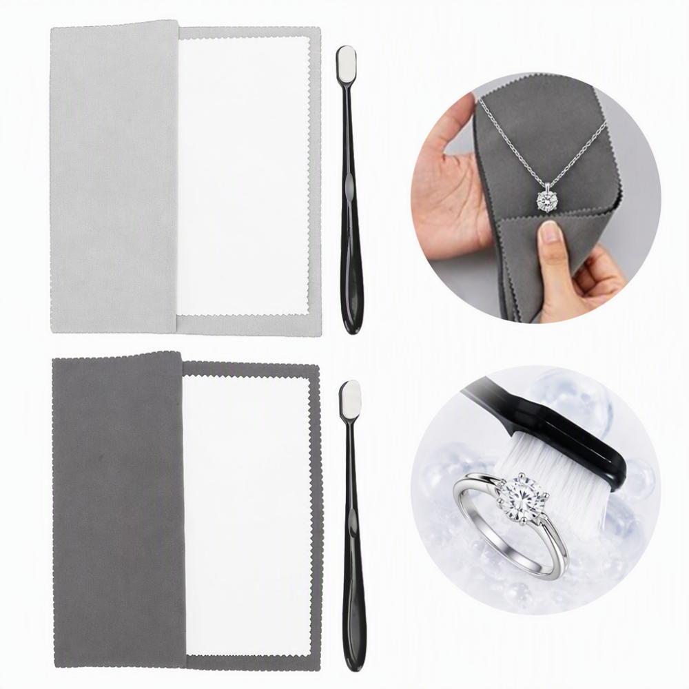Effective Soft Brushes Jewelry Polishing Cloth Jewelry Cleaning Cloth Jewelry Cleaning Kit Jewelry Care