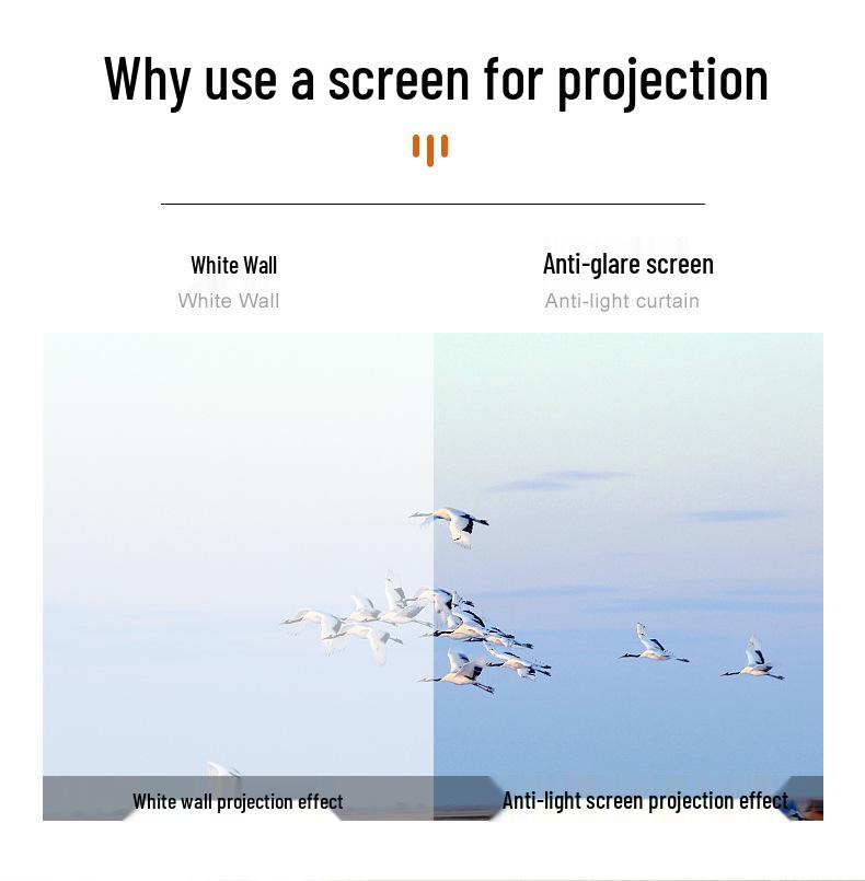 Дисплей для 4K HD проектора, устойчивый к дневному свету, для спальни